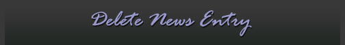 Edit News Entry